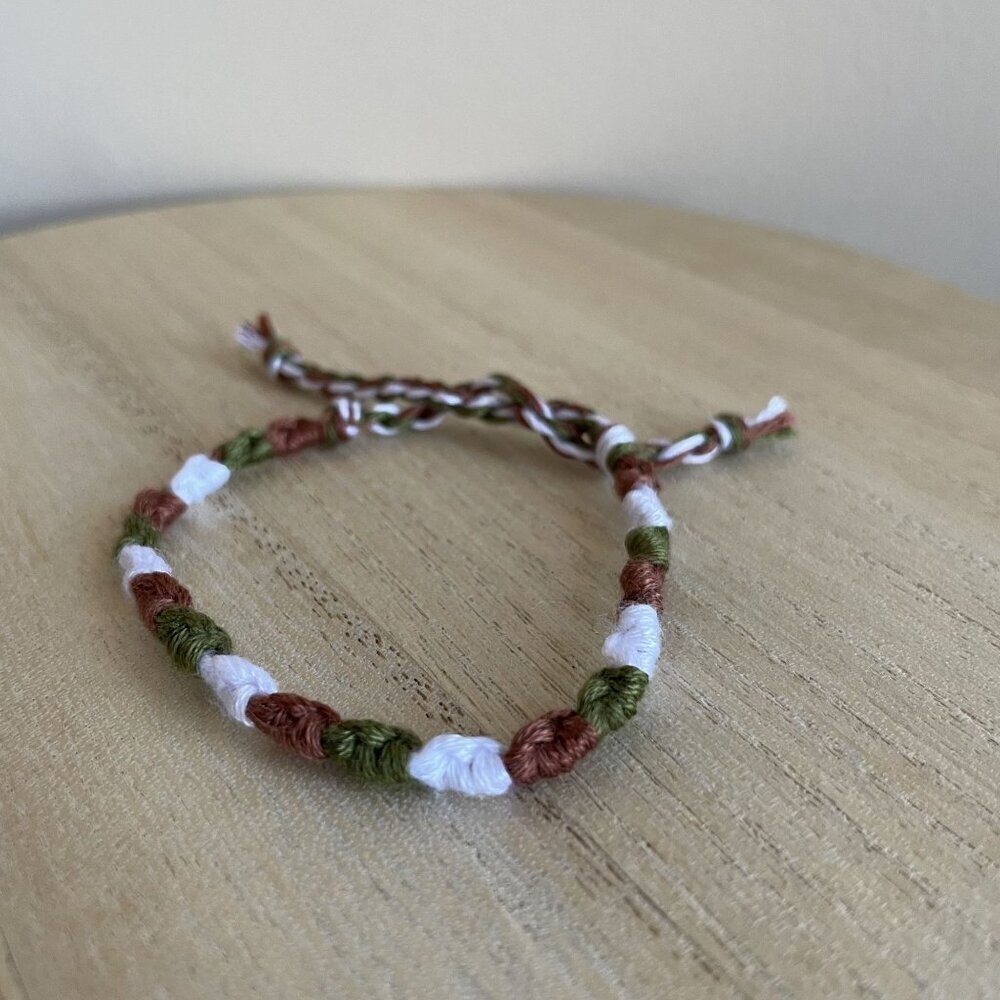 Zelie Bracelet, anklet, trendy, comfortable, tie, embroidery thread, woven, gift